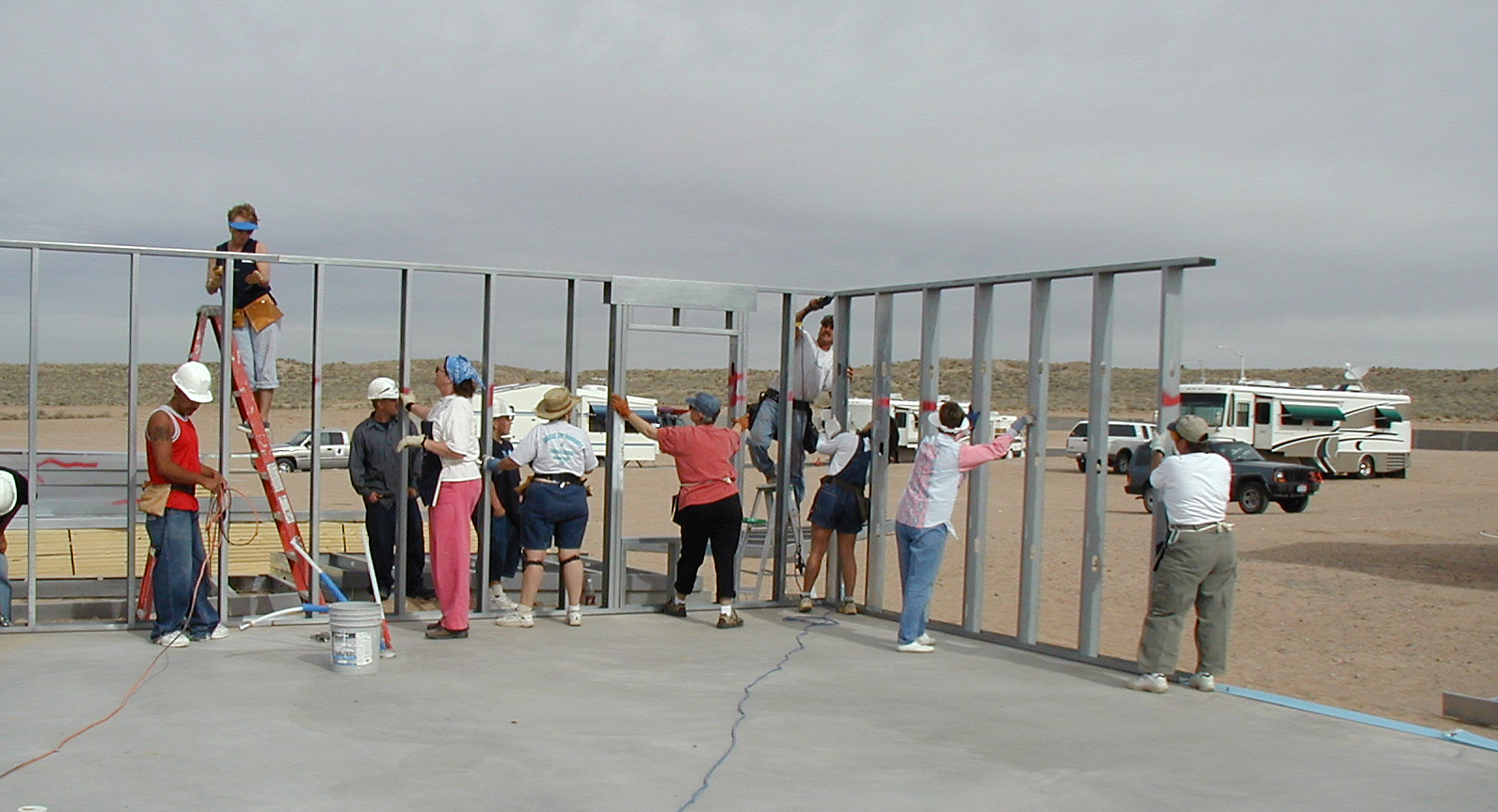 Habitat for Humanity RV Care-A-Vanners on road helping build homes, communities