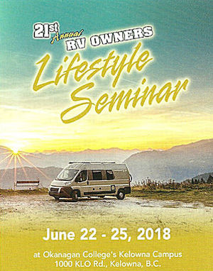 21th RV Owners Lifestyle Seminar in Kelowna, BC