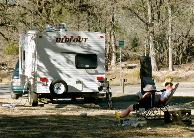 Canadian RV snowbirds relax into the warmth of south Texas sunshine