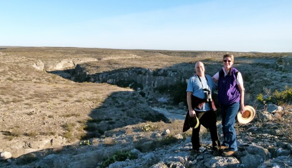 Hiking, brilliant sunsets at Seminole Canyon State Park in southwest Texas near the Rio Grande River