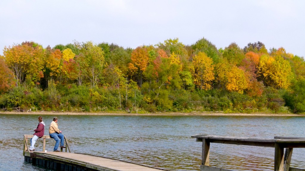 Family RV camping at Indiana’s Summit Lake park