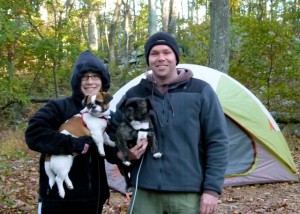 Avid tent campers Stewart and Kate Gardner of northern Virginia may have an RV in their future