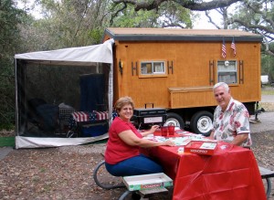 RVers spend holidays at Goose Island State Park in Rockport, Texas