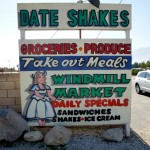 Perfect RV Short Stop: Cold (homemade) date shake on warm day on edge of Mojave Desert