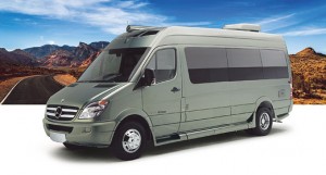 Roadtrek’s RS E-Trek green travel van, but at a price