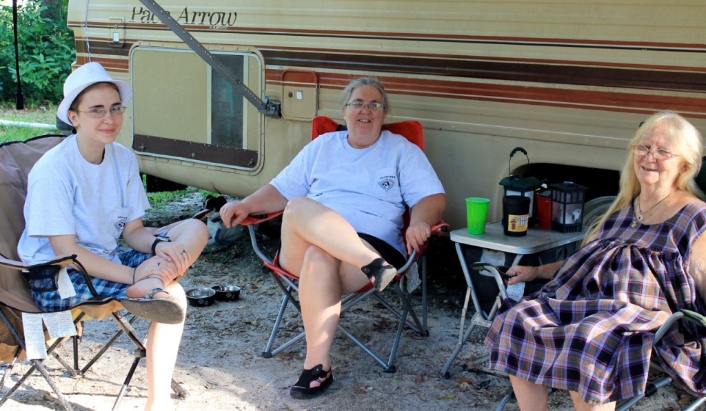 Three generations of Southern Women RVers ‘workamp’ in Florida State Parks