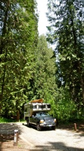 Corps of Engineers Riley Creek Campground on banks of Lake Pend Oreille in north Idaho