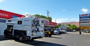 New tires in Moab, front end rebuilt in Grand Junction