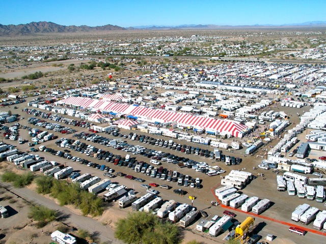 Update on Quartzsite, Part 2 — ‘The Big Tent’ RV Show, runs through Jan. 24, 2016