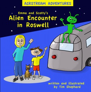 Tim Shephard launches his kids’ Airstream book series with ‘Emma and Scotty’s Alien Encounter in Roswell’