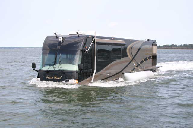 This amazing RV doesn’t mind getting its wheels wet