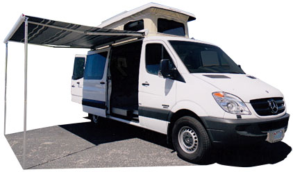 Pop-top Sprinter ‘Penthouse’ van conversion by Sportsmobile adds head room, storage area