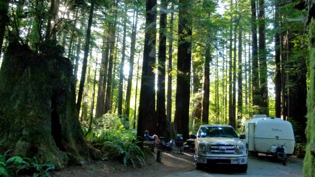 Escape heat, smoke go to Northern California coast