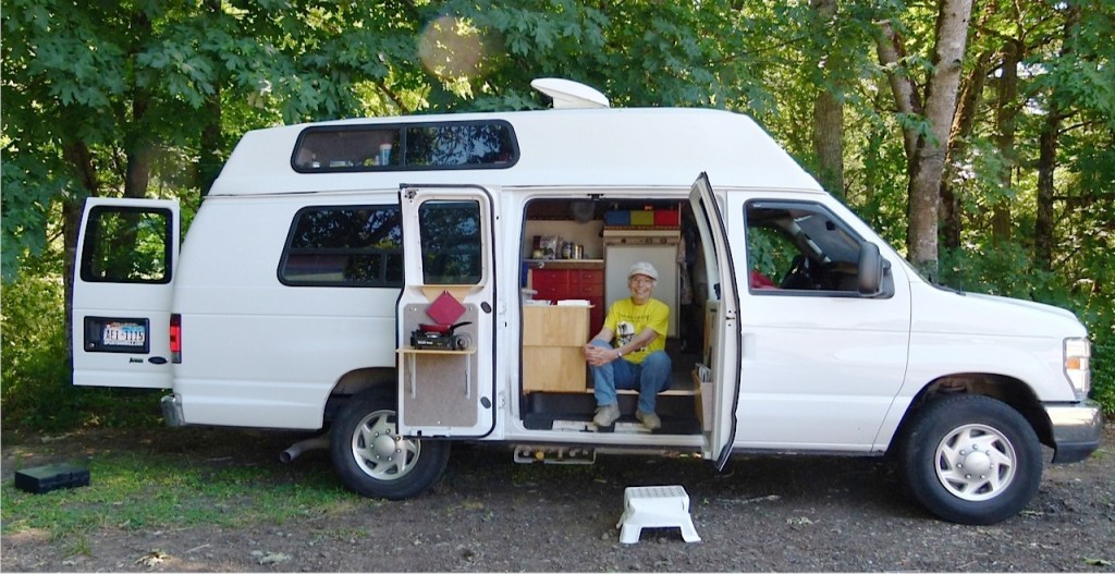 Solo full-time RVer Kate Bright travels back roads in her own van conversion