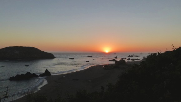 Harris Beach State Park, just north of California, is popular campground