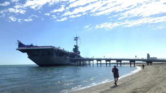 USSLexington-JimmySmith-Beach-JulianneGCrane